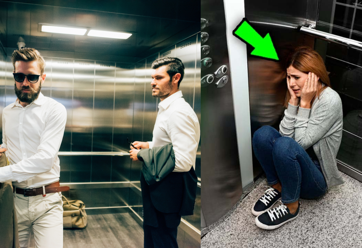 Застрягла в ліфті з чоловіком і коханцем, і вони дізналися один про одного.  Що відбувалося всередині.